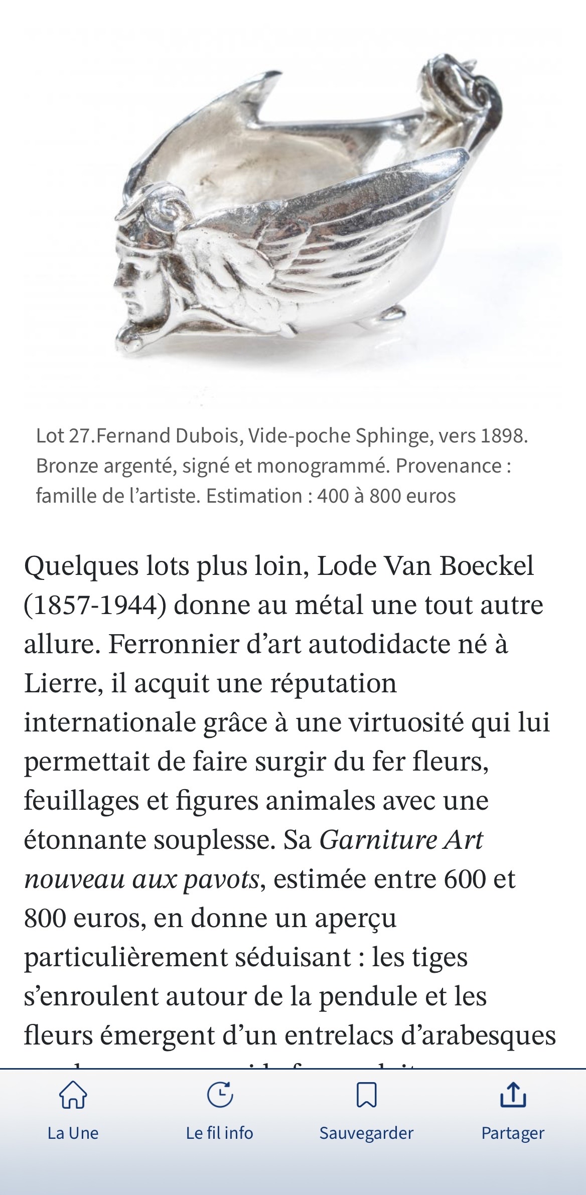 Salle de vente : chez Haynault, le XX&egrave;me si&egrave;cle se collectionne par affinit&eacute;s - 6 - Monday, September 21st 2026