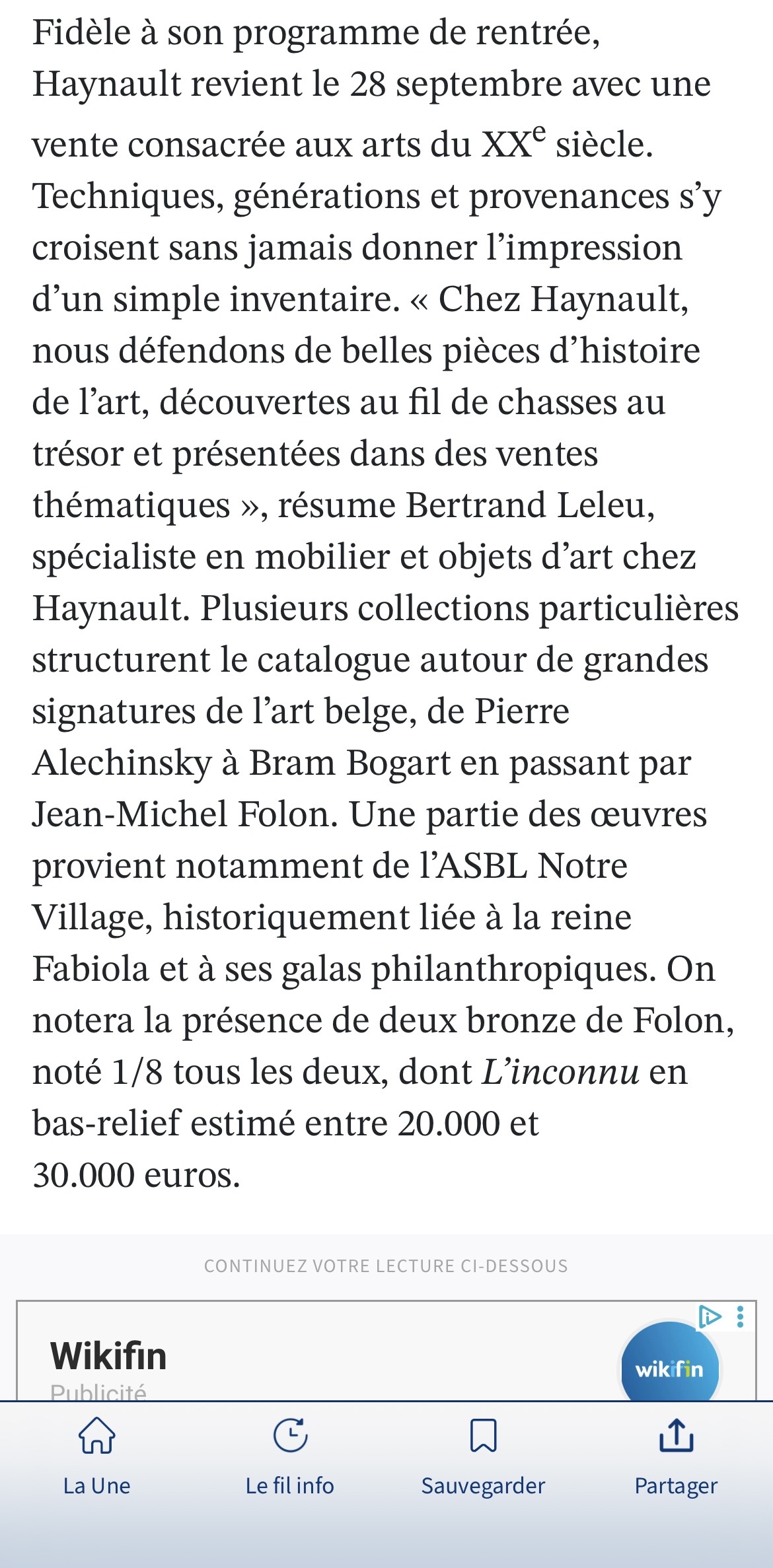 Salle de vente : chez Haynault, le XX&egrave;me si&egrave;cle se collectionne par affinit&eacute;s - 3 - Monday, September 21st 2026