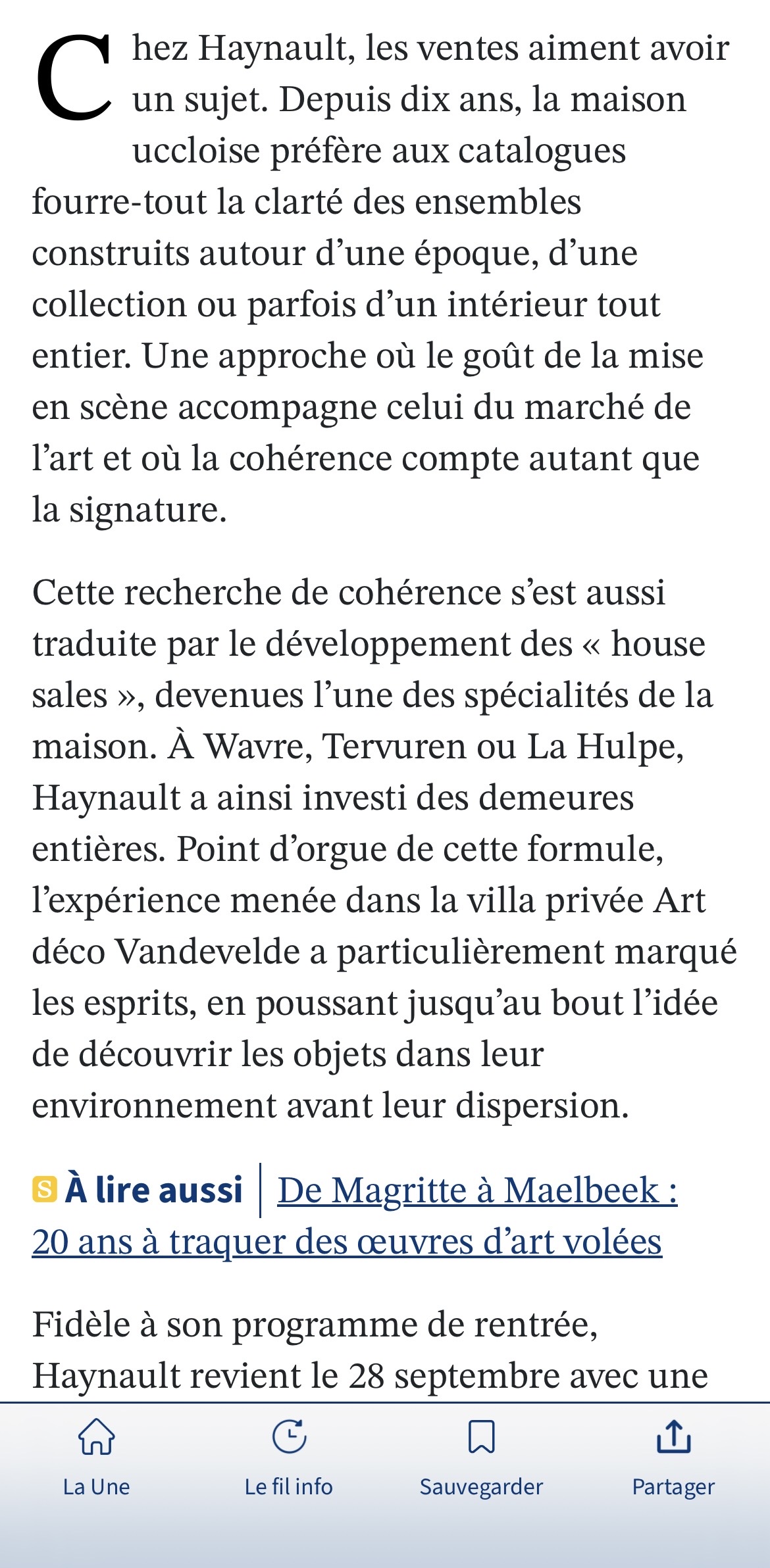 Salle de vente : chez Haynault, le XX&egrave;me si&egrave;cle se collectionne par affinit&eacute;s - 2 - Monday, September 21st 2026